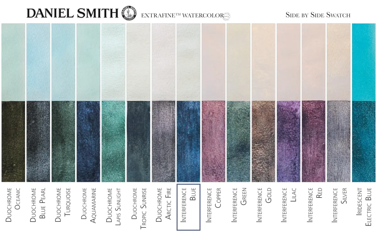 DANIEL SMITH Interference Blue Luminescent™ Watercolor Paint 15ml Tube | ASTM D4236 Certified - view 4