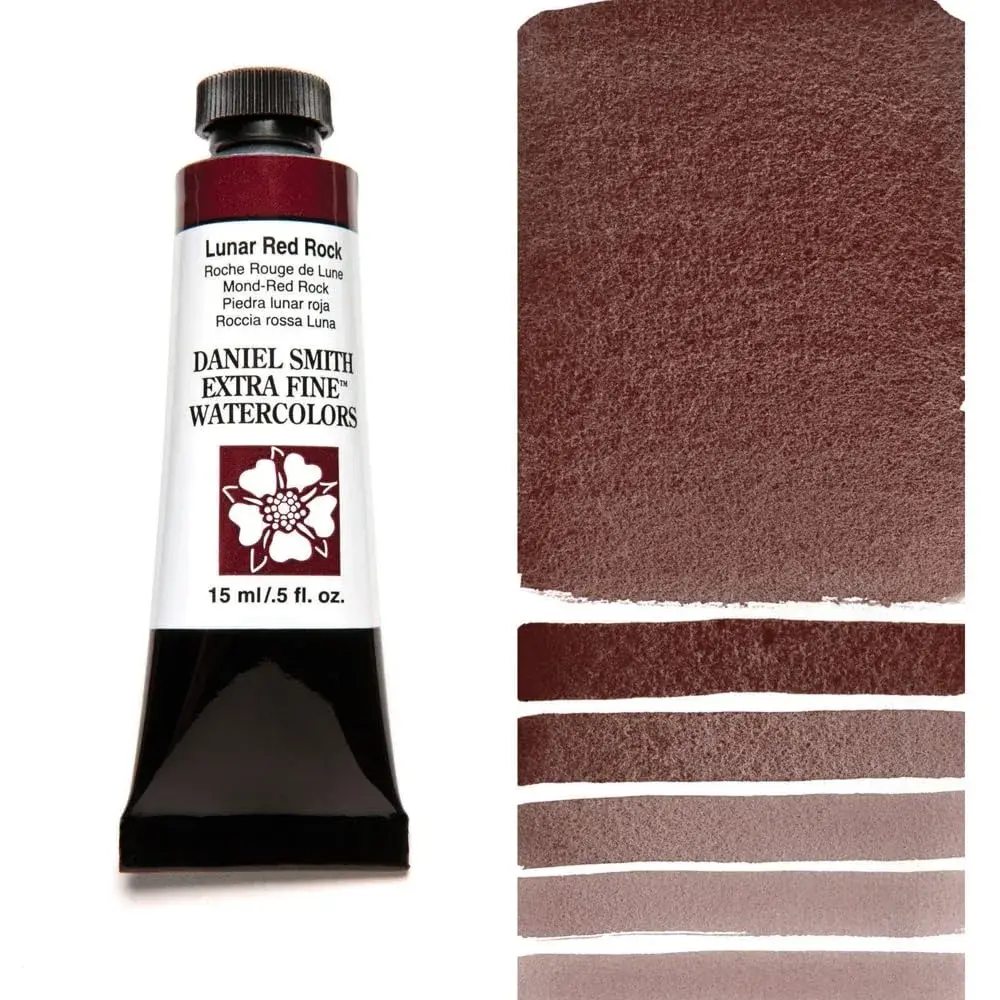 DANIEL SMITH Lunar Red Rock Iridescent Watercolor Paint 15ml (0.5 Fl Oz) | ASTM D4236 Certified - view 3
