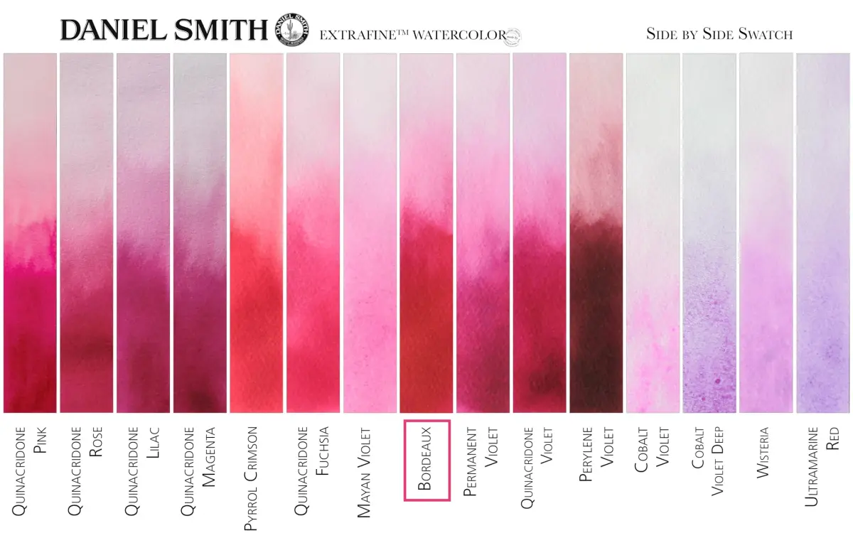 DANIEL SMITH Bordeaux Iridescent Watercolor Paint 15ml (0.5 Fl Oz) | ASTM D4236 Certified - view 4