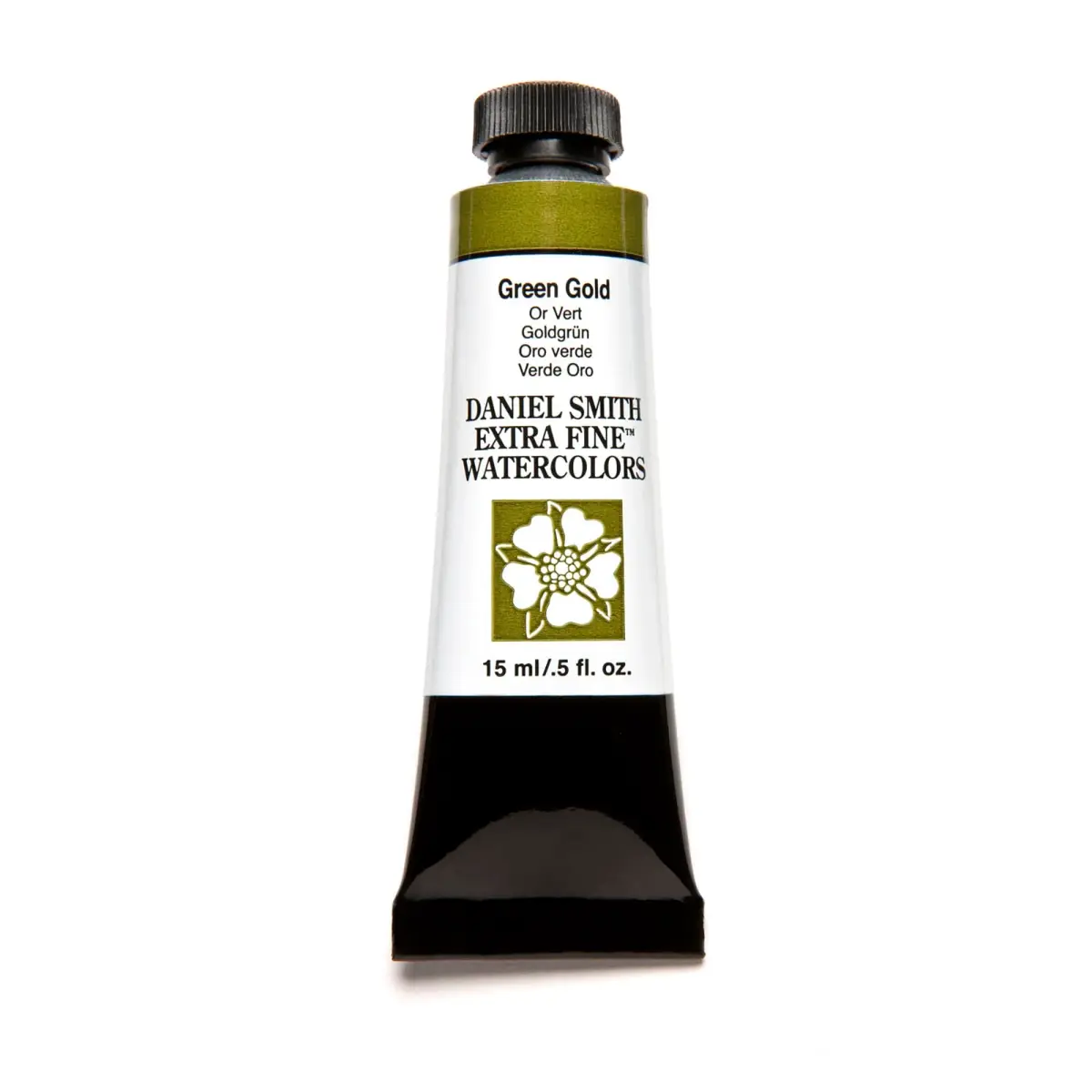 DANIEL SMITH Green Gold Iridescent Watercolor Paint 15ml (0.5 Fl Oz) | ASTM D4236 Certified - main product image