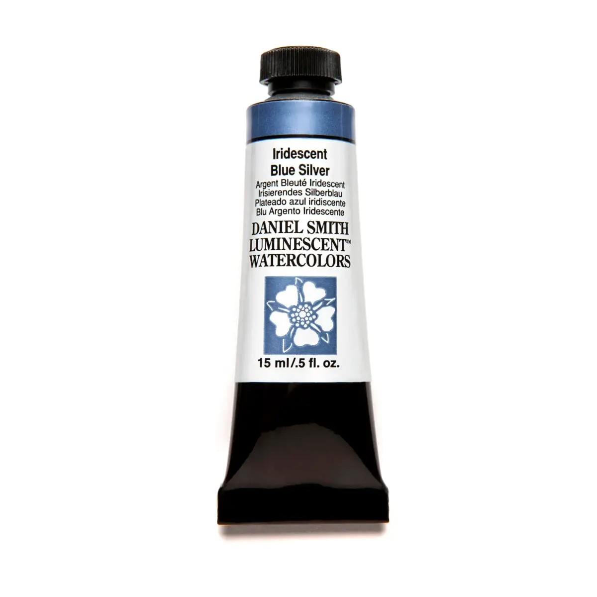 DANIEL SMITH Iridescent Blue Silver Watercolor Paint 15ml Tube | Luminescent™ Series - main product image