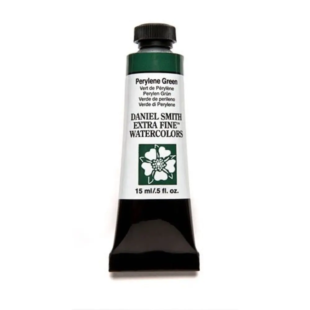Daniel Smith Extra Fine Watercolor Perylene Green 15ml Tube | Unique Artist Color with Superior Lightfastness - main product image