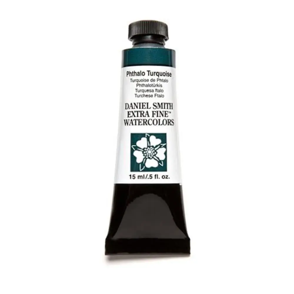 DANIEL SMITH Phthalo Turquoise Iridescent Sapphire Watercolor Paint 15ml - main product image