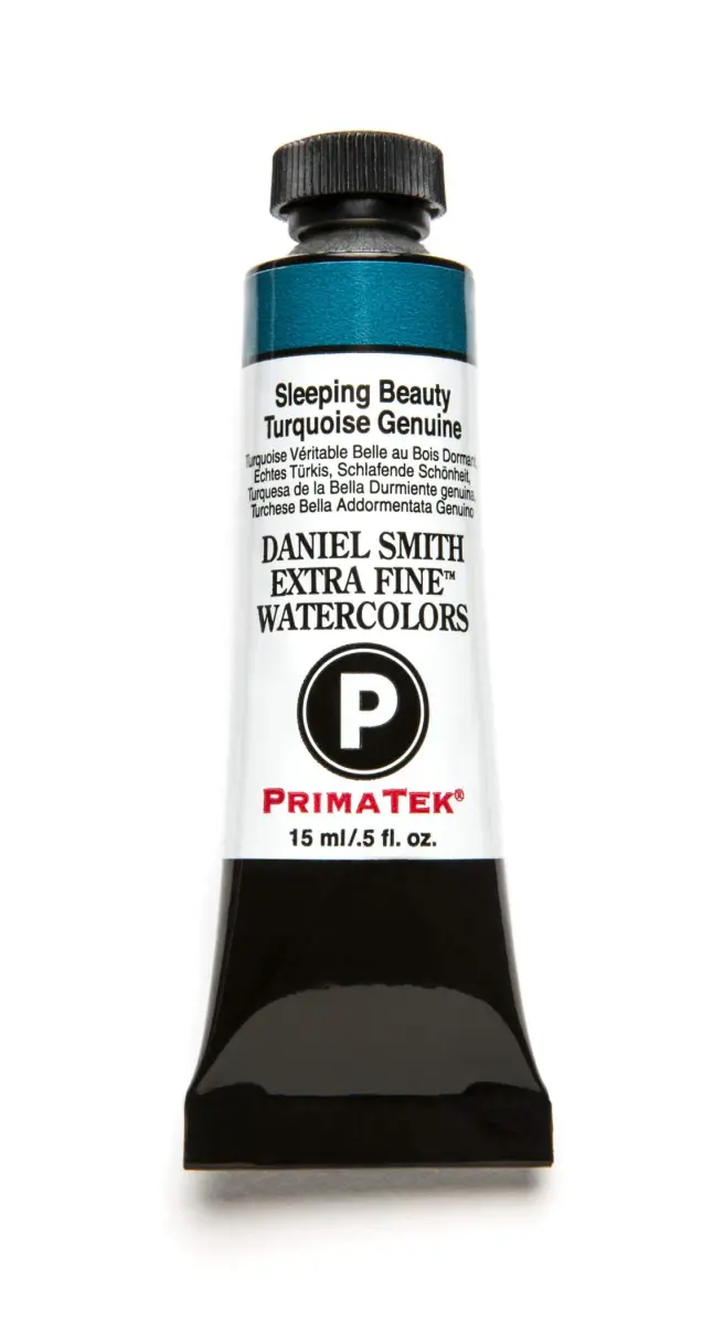 DANIEL SMITH Sleeping Beauty Turquoise Genuine Iridescent Watercolor Paint 15ml - main product image