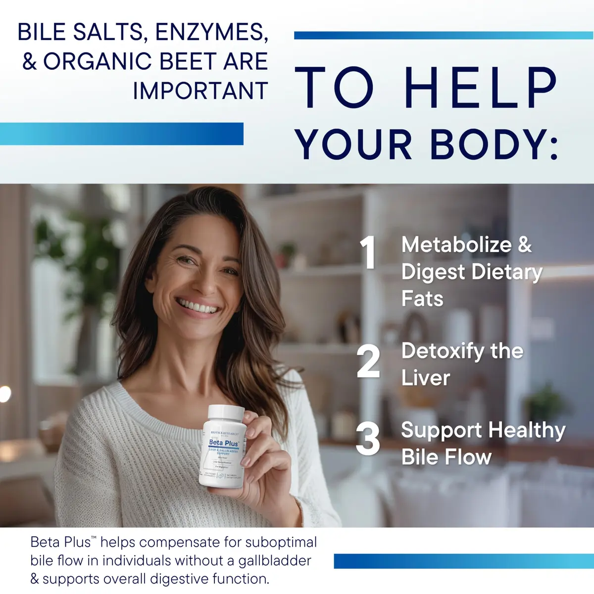 BIOTICS RESEARCH Beta-Plus™ Nutritional Ox Bile Salts 180 Tablets | Supports Fat Digestion & Liver Function - view 5