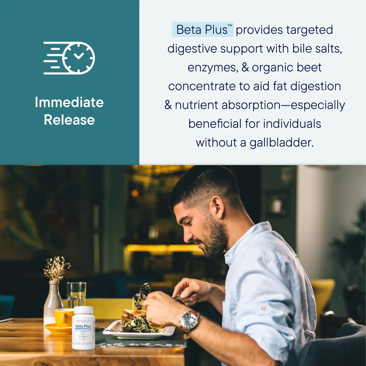 BIOTICS RESEARCH Beta-Plus™ Nutritional Ox Bile Salts 180 Tablets | Supports Fat Digestion & Liver Function - view 3