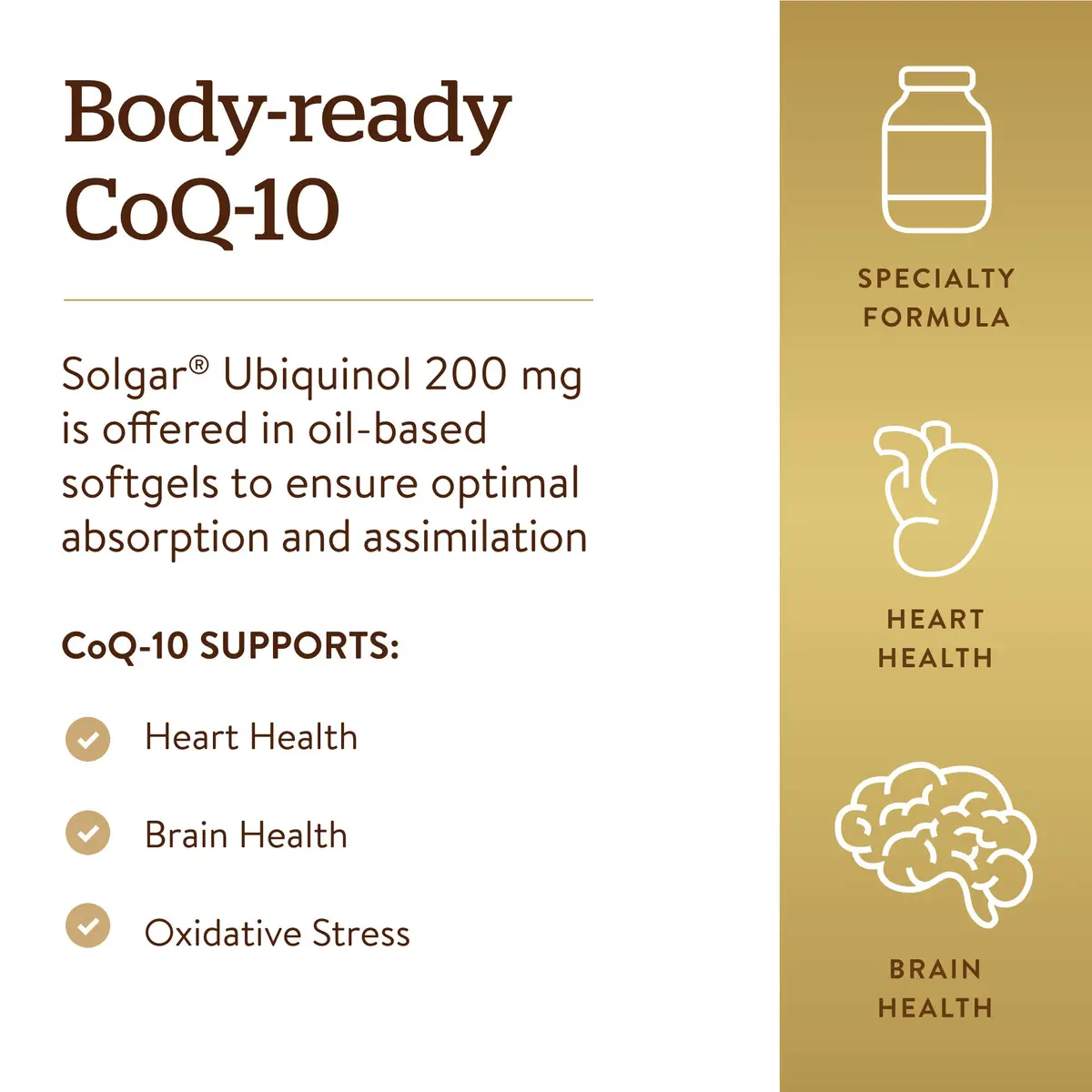 Solgar Ubiquinol 100 mg Softgels 50 Count (50 Servings) | Advanced Antioxidant Support - view 5