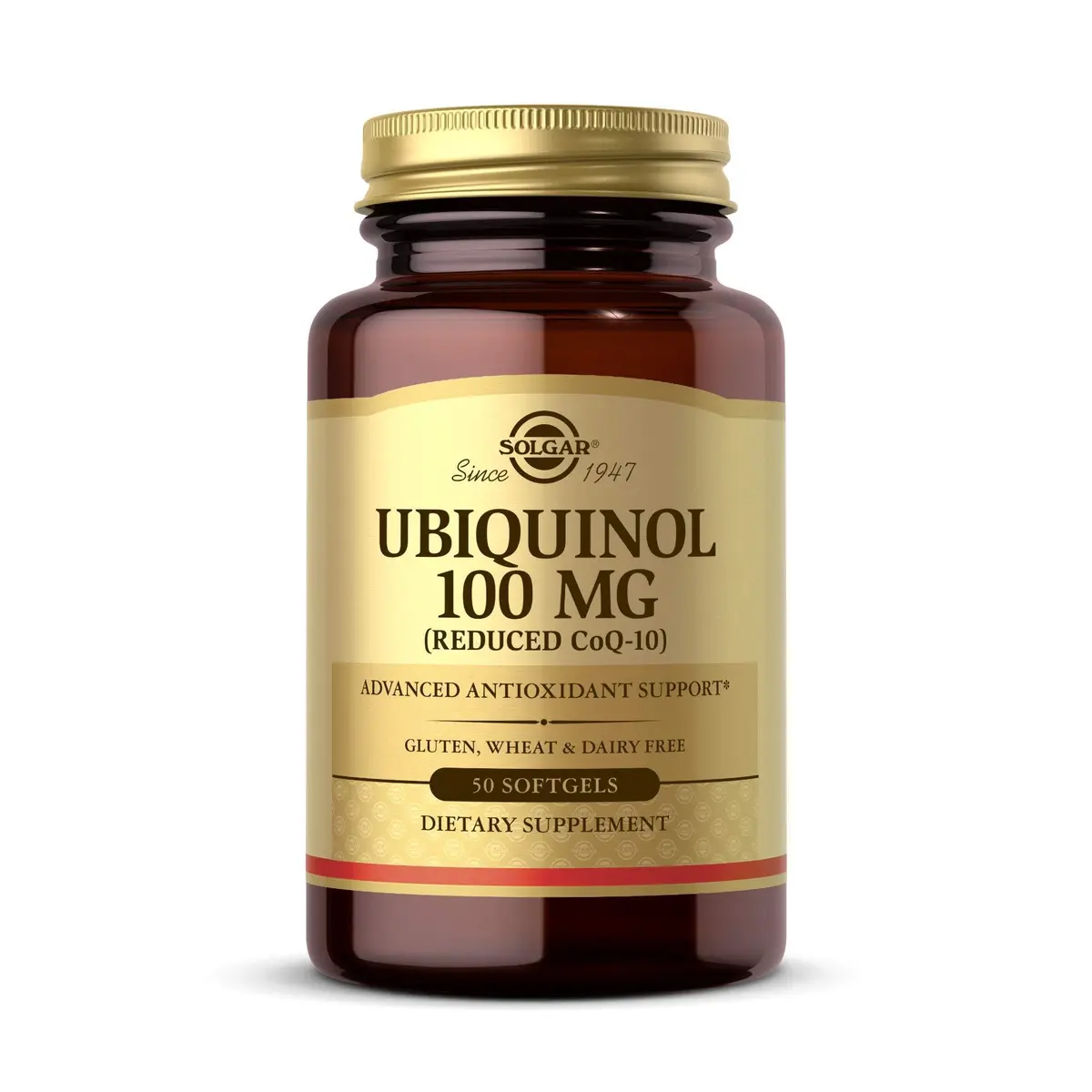 Solgar Ubiquinol 100 mg Softgels 50 Count (50 Servings) | Advanced Antioxidant Support - main product image
