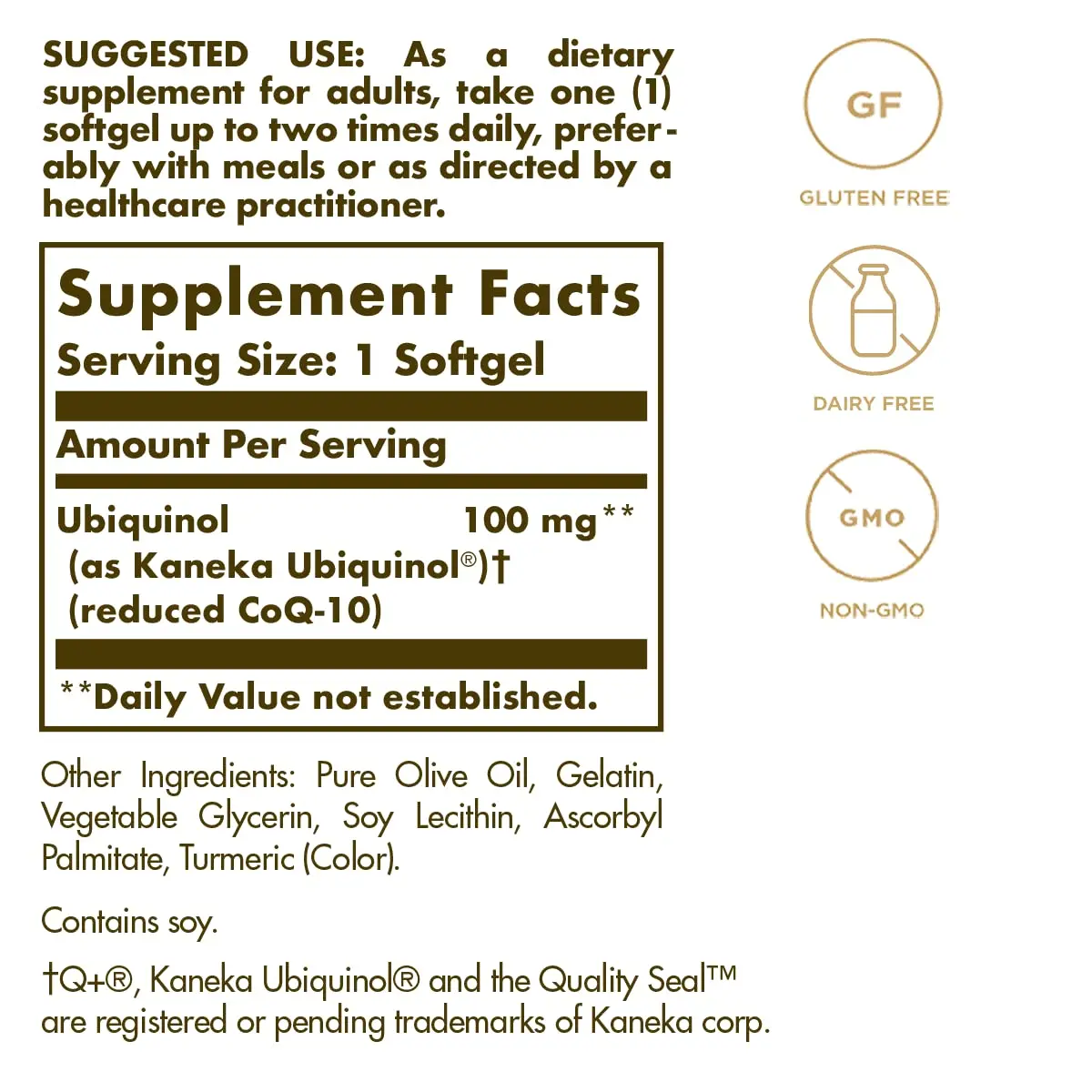 Solgar Ubiquinol 100 mg Softgels 50 Count (50 Servings) | Advanced Antioxidant Support - view 2