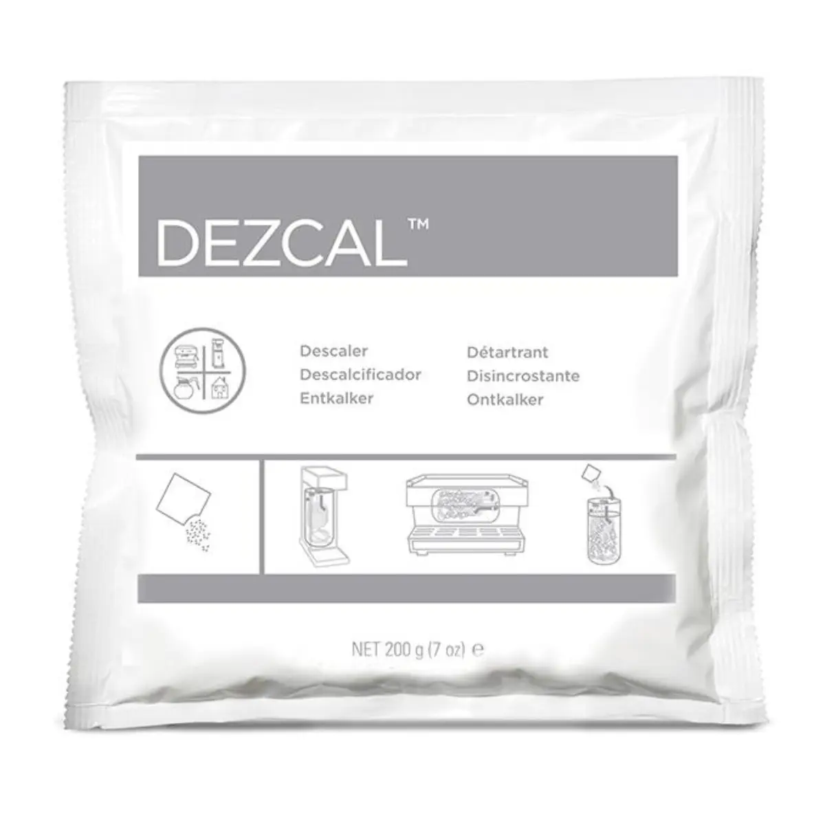 Urnex Dezcal Activated Scale Remover 7 oz | Biodegradable, Non-Toxic Descaler for Coffee & Espresso Equipment - main product image