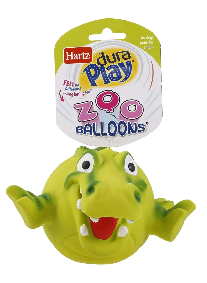 Hartz Dura Play ZooBalloons Dog Toy, 1 Count (Pack of 1), All Breed Sizes | Durable Latex & Foam - main product image