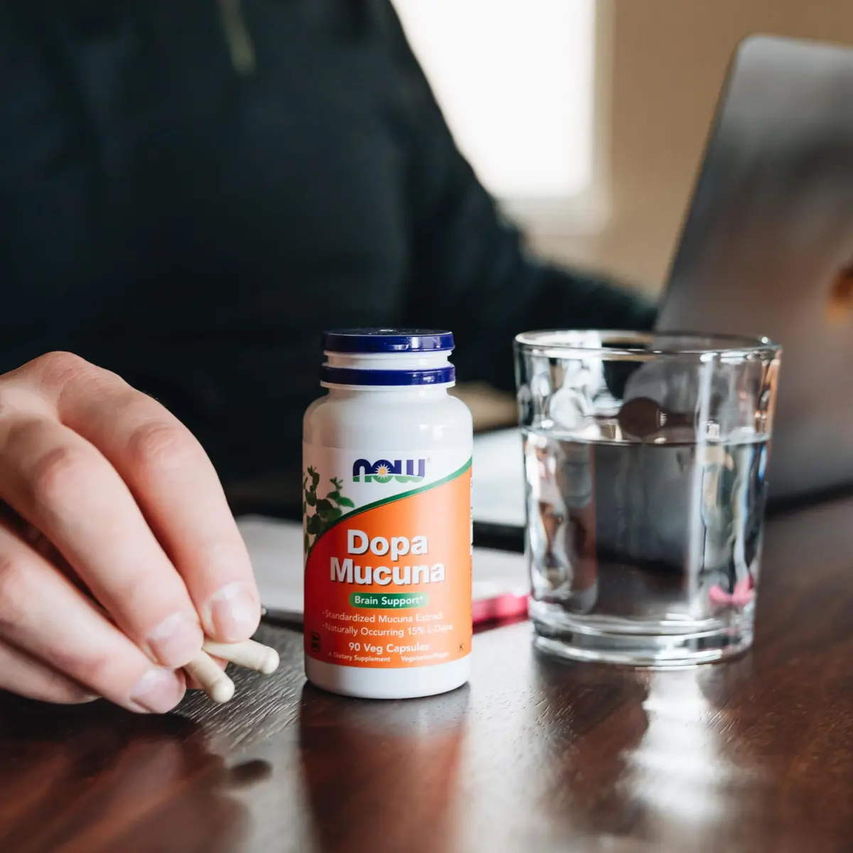 NOW DOPA Mucuna 90 Veg Caps | Standardized 15% L-Dopa for Dopamine Support - view 7