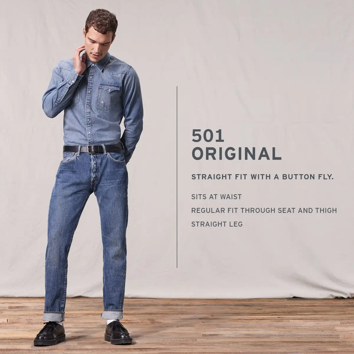 Levi's Men's 501 Original Fit Jeans, Black-Legacy, 32W x 32L | Classic Straight Fit for Everyday Style - view 5