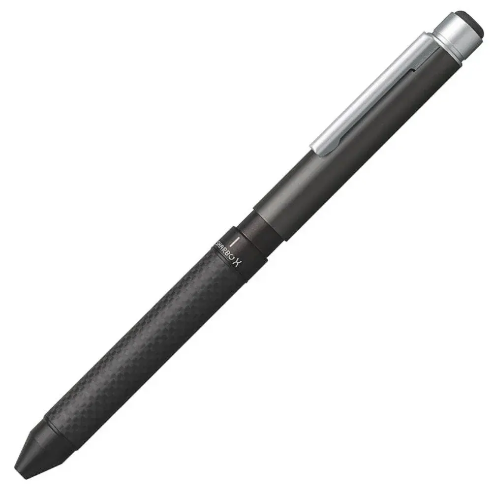 Zebra Sharbo X CB8 Carbon Titanium Gray Multifunction Pen | Smooth Ink Flow Writing Instrument - main product image