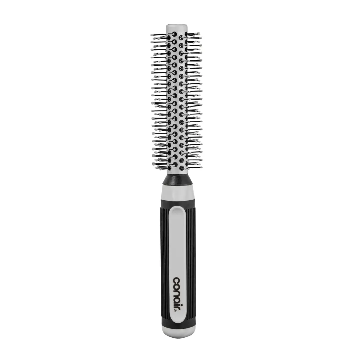 Conair Grip & Style Metal Round Brush, Nylon Bristle Hair Brush for Blowout Styling, For Short Hair Lengths, 1.375 inch Barrel - main product image