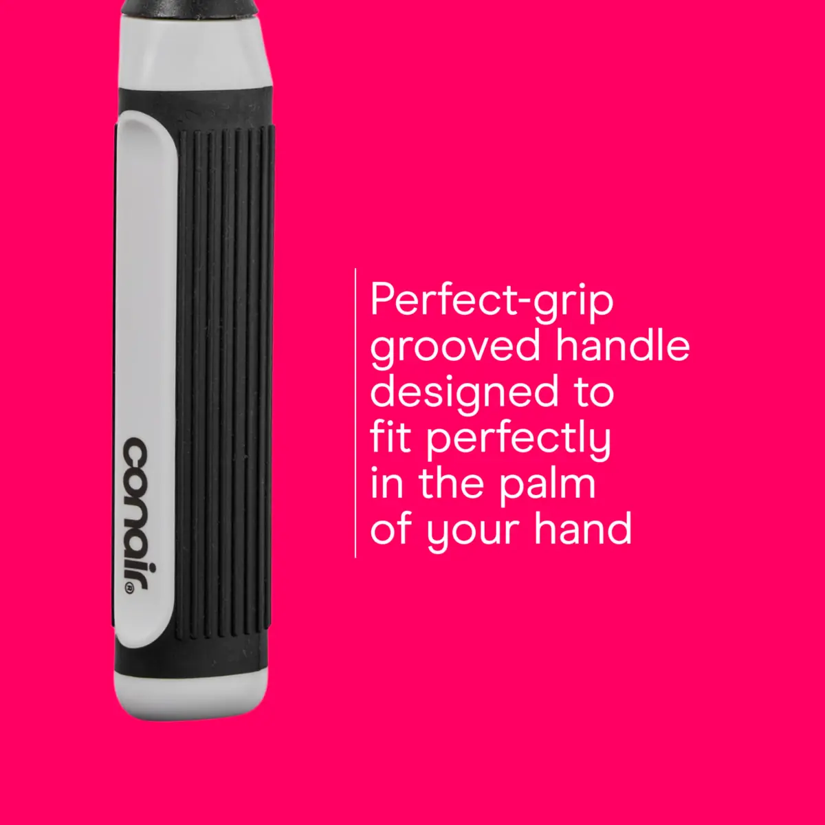 Conair Grip & Style Metal Round Brush, Nylon Bristle Hair Brush for Blowout Styling, For Short Hair Lengths, 1.375 inch Barrel - view 6