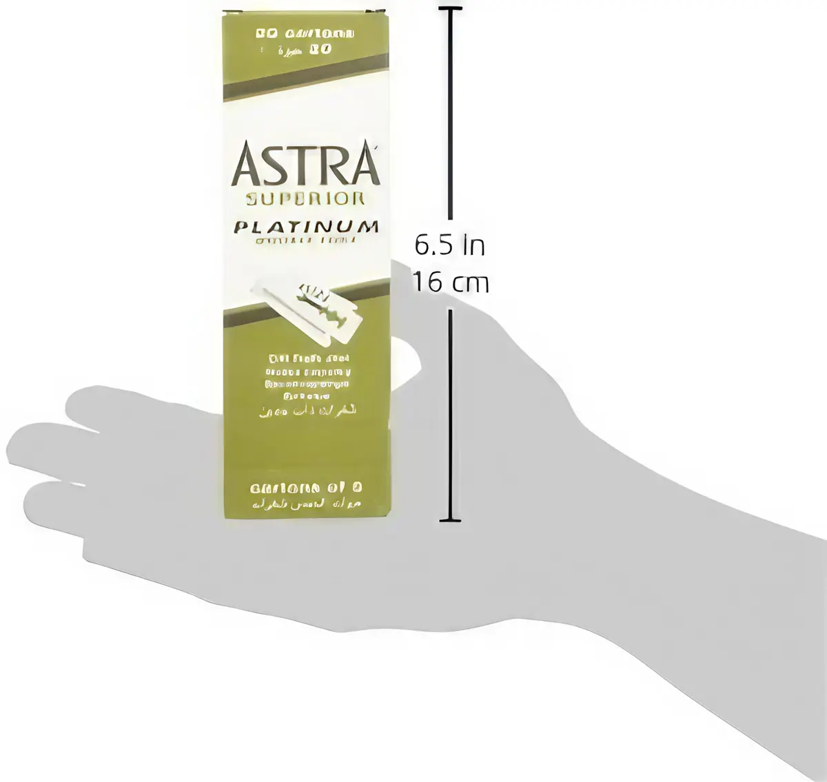 ASTRA Platinum Double Edge Safety Razor Blades,100 Blades (20 x 5) | Long-lasting, smooth shave for men - view 4