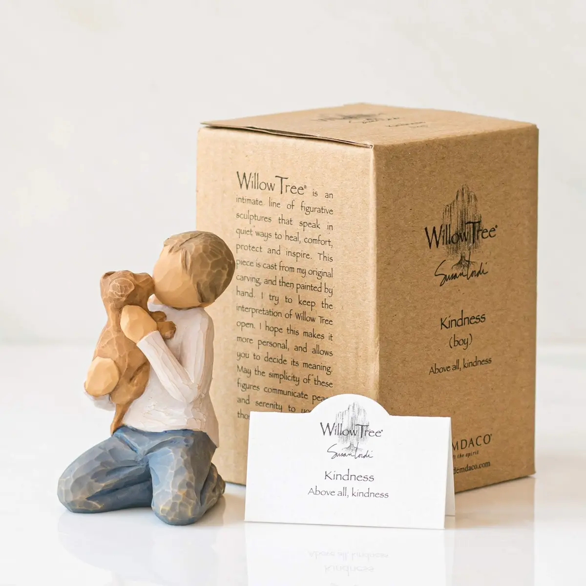 Willow Tree Kindness (Boy), Sculpted Hand-Painted Figurine | Inspirational Gift - view 6