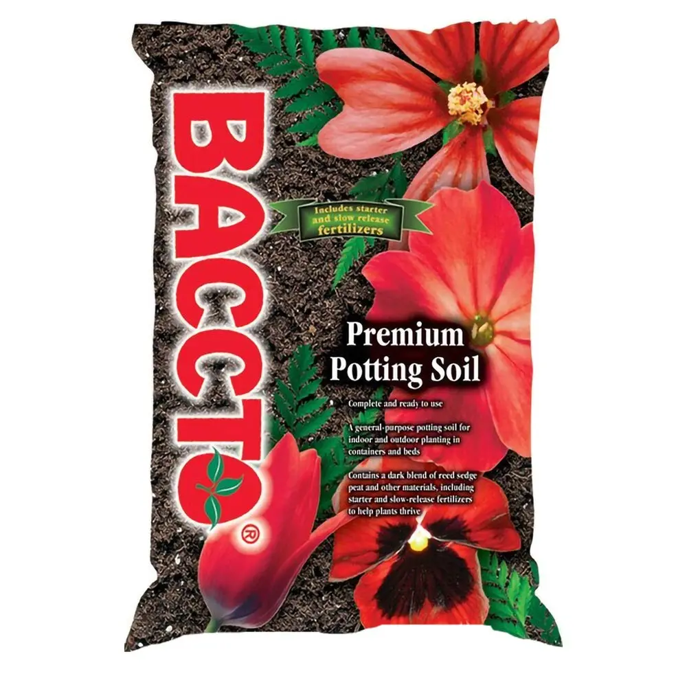 BACCTO Michigan Peat General Purpose Premium Potting Soil with Perlite, 50 lb | All-Purpose Garden Soil for Healthy Plants - main product image