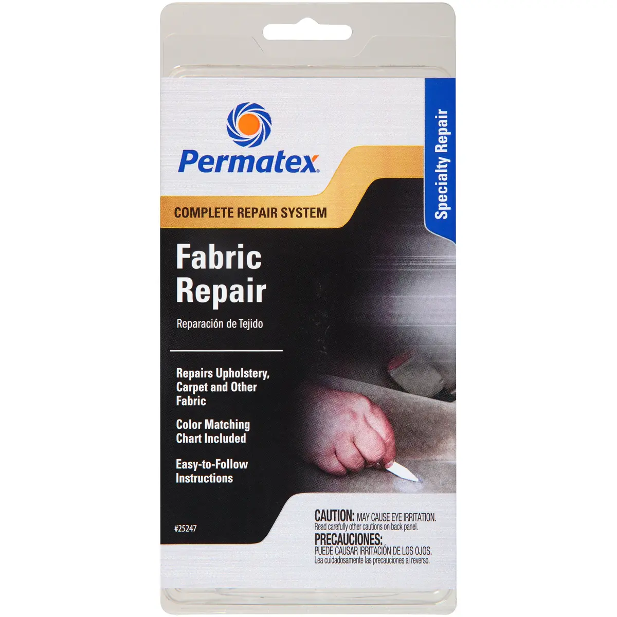 Permatex Fabric Repair Kit (Pack of 6) | Assorted Colors, 13 Pieces Total | Repairs Upholstery, Carpet, Clothing, Furniture - main product image