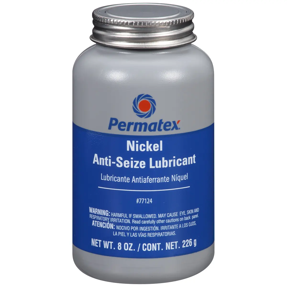 Permatex Nickel Anti-Seize Lubricant 8 oz. Pack of 12 | High-Temp Metal Protectant for Heavy-Duty Use - main product image