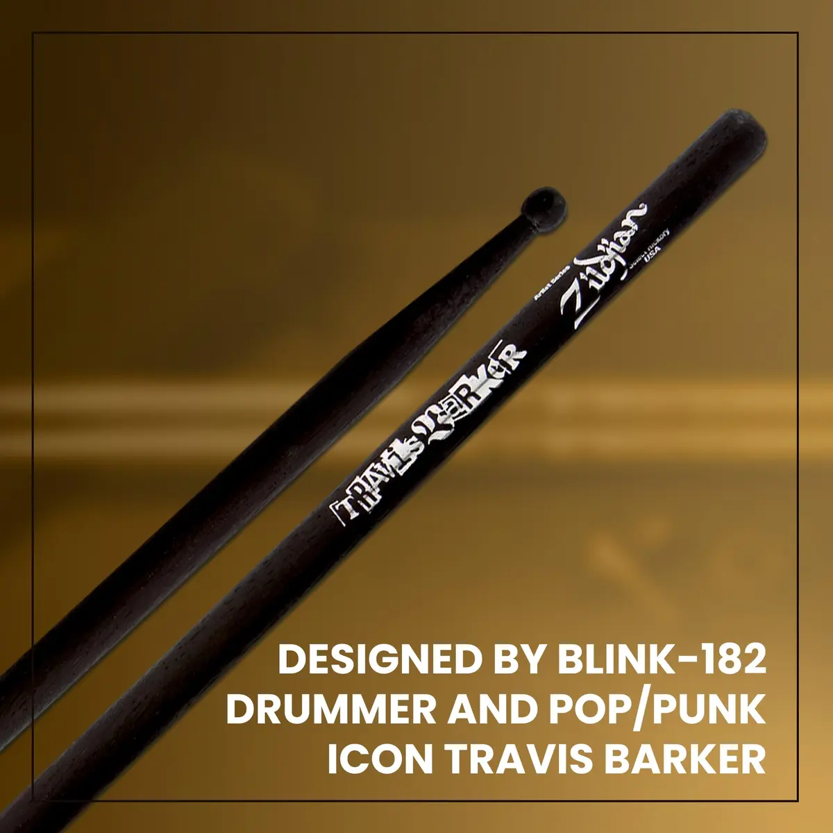Zildjian Travis Barker Black Artist Series Drumsticks 41.6 cm (16.38 in) | Designed for Aggressive Playing - view 4