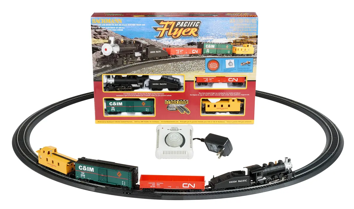 Bachmann Trains Pacific Flyer Ready To Run Electric Train Set HO Scale | 1:87 Scale Model Railway - view 5
