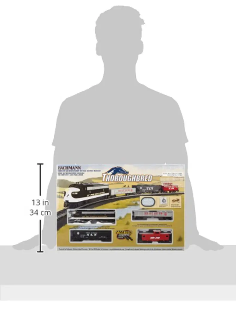 Bachmann Thoroughbred HO Scale Toy Vehicle Set | Ready To Run Electric Train with Freight Cars - view 3