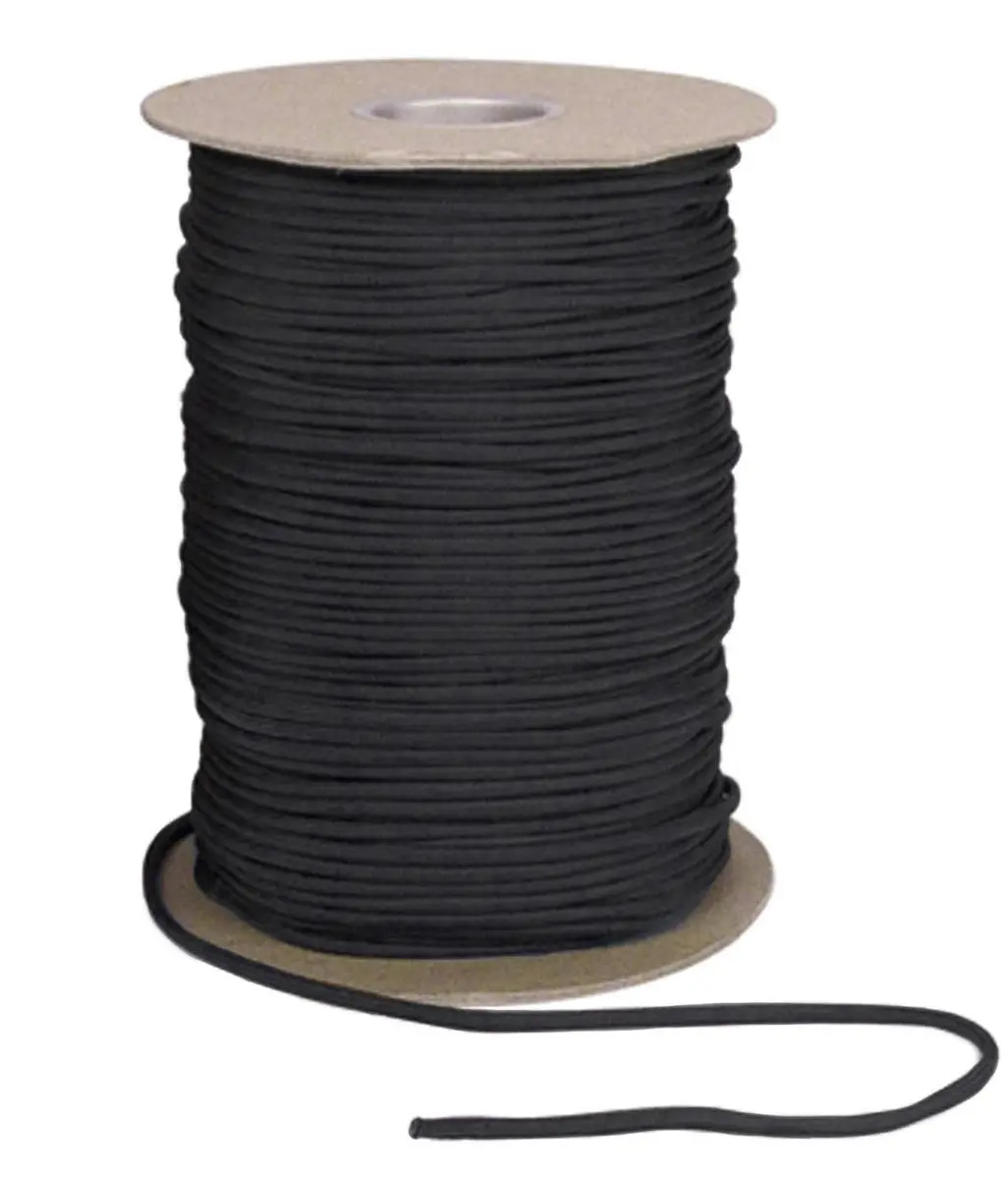 Rothco Nylon Paracord 550lb 600 Ft Spool (Black, 600 ft) | Heavy-Duty Outdoor Rope - main product image