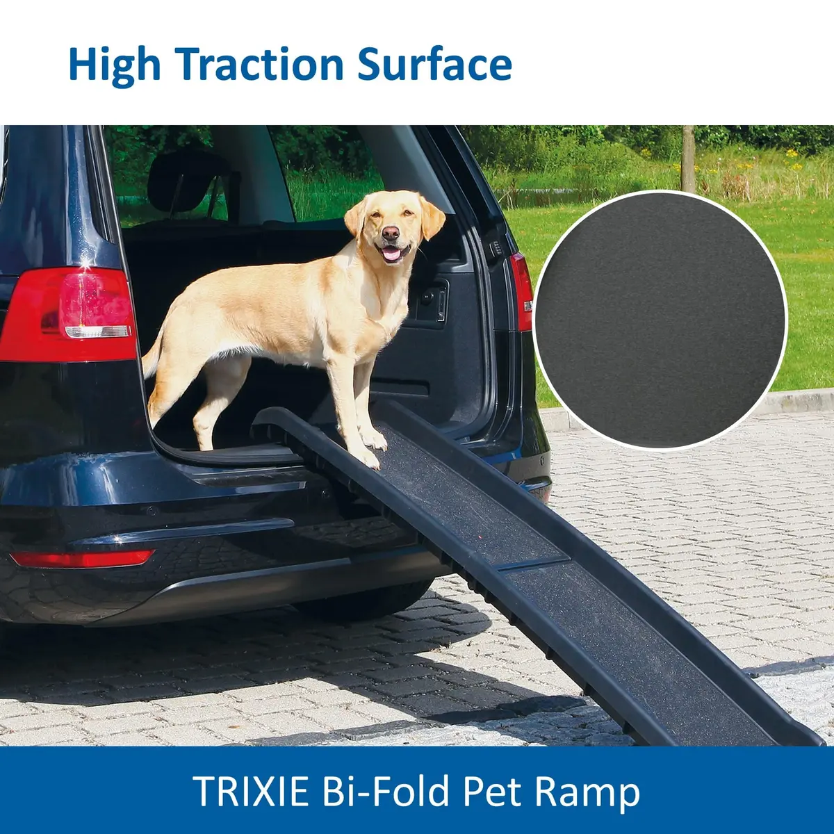 TRIXIE Folding Pet Ramp, Black | Non-slip, Lightweight, Supports 200 lbs, 61.4" Long - view 3