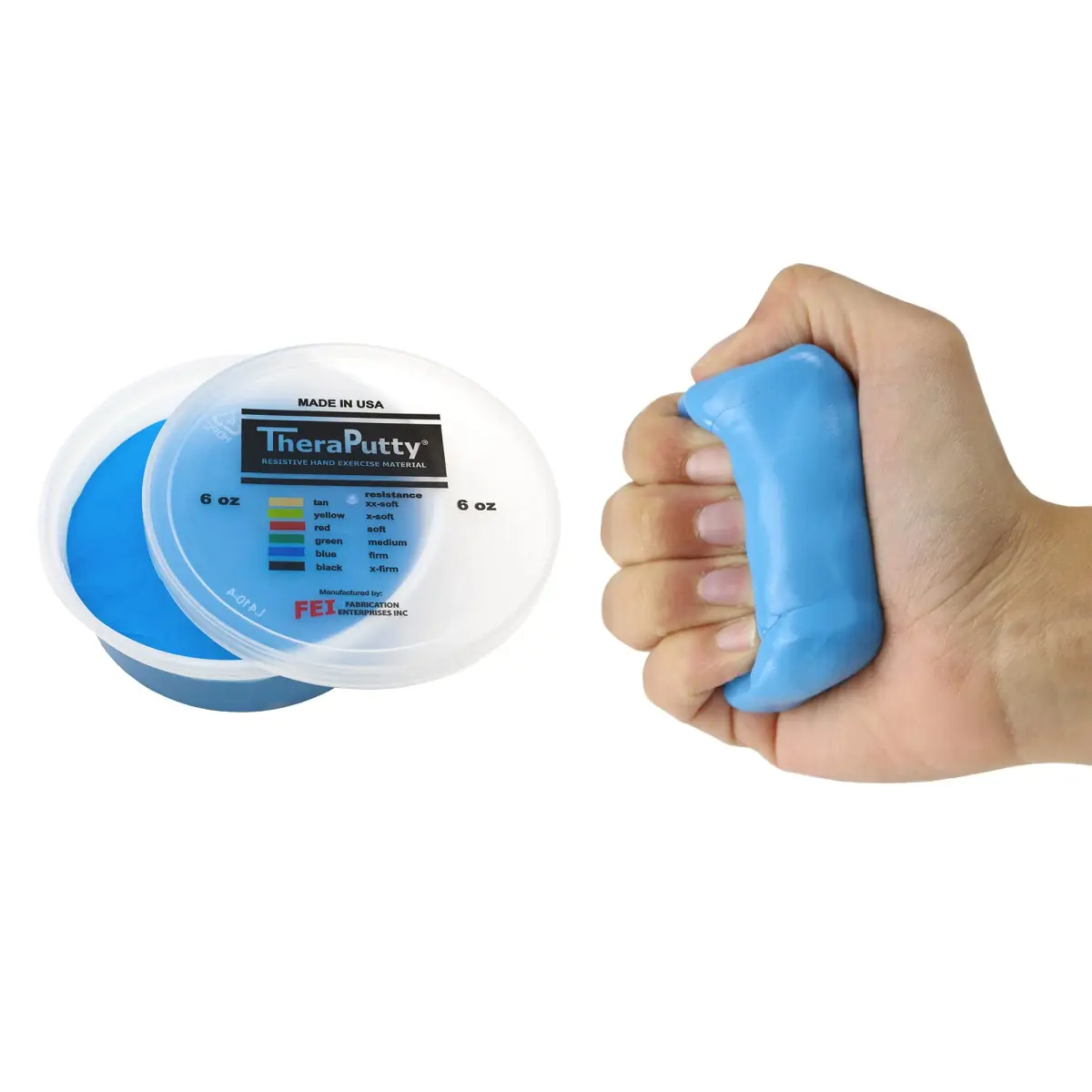CanDo TheraPutty Firm Hand Exercise Putty 170g (6 oz) | Occupational Therapy & Grip Strengthening - main product image