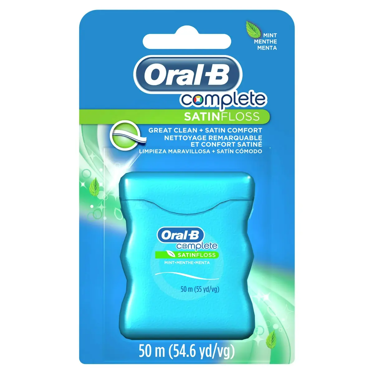 Oral-B Satin Mint Dental Floss 54 Yards | Satin Ribbon Texture for Comfortable Flossing - view 2