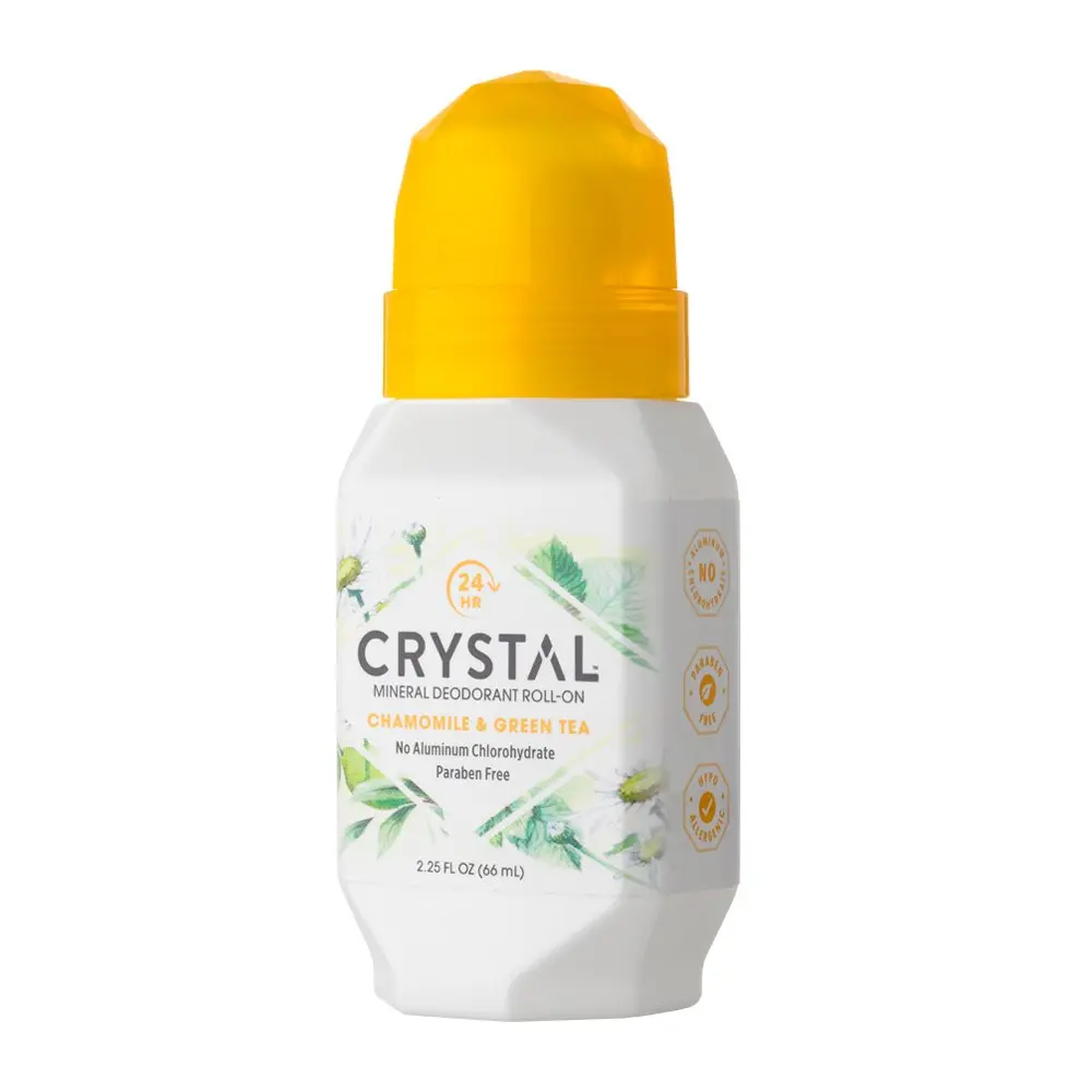 Crystal Mineral Deodorant Roll-On, Chamomile & Green Tea, 2.25 fl oz (Pack of 12) | Natural Odor Protection for All-Day Freshness - view 4