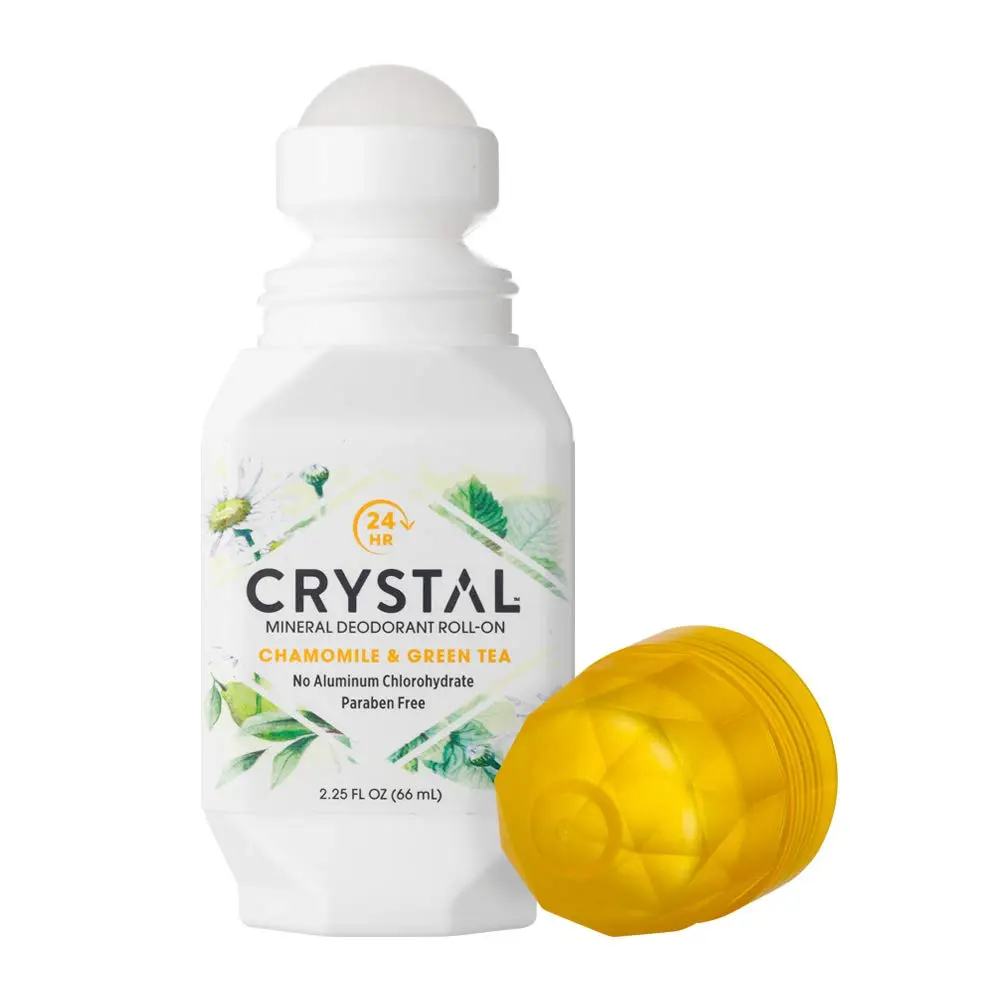 Crystal Mineral Deodorant Roll-On, Chamomile & Green Tea, 2.25 fl oz (Pack of 12) | Natural Odor Protection for All-Day Freshness - view 2