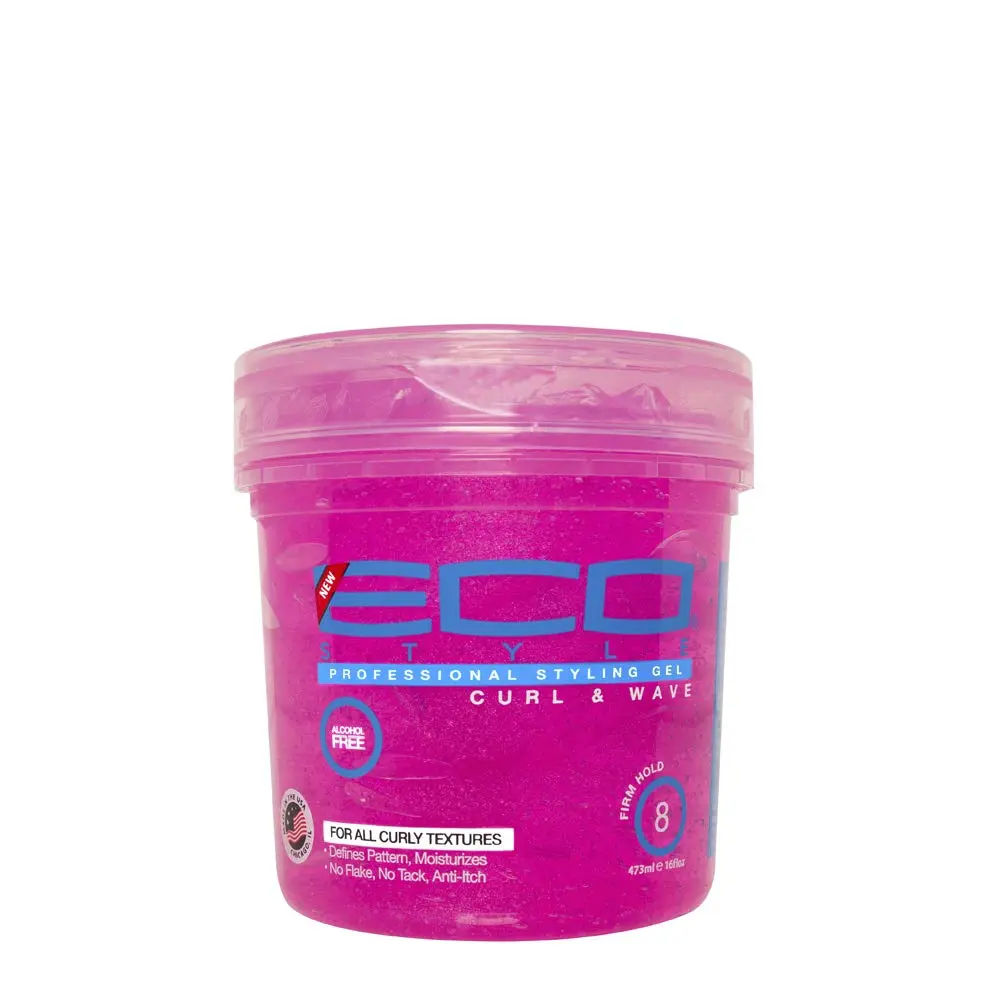 Eco Style Curl & Wave Hair Gel - Alcohol-Free, Anti-Itch Formula - Perfect Hold for Wavy Hair - 475ml (16 Oz) - main product image