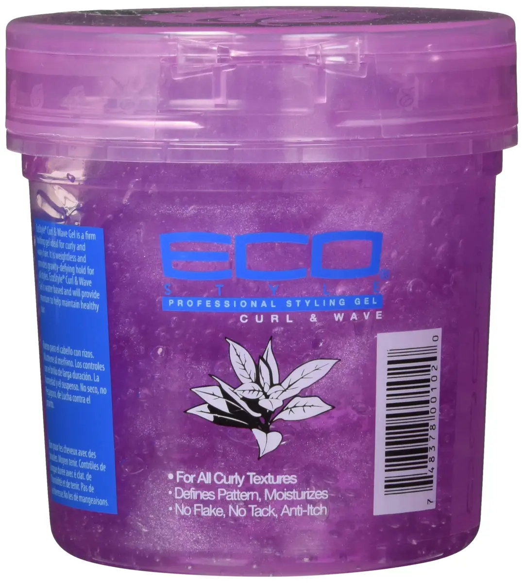 Eco Style Curl & Wave Hair Gel - Alcohol-Free, Anti-Itch Formula - Perfect Hold for Wavy Hair - 475ml (16 Oz) - view 3