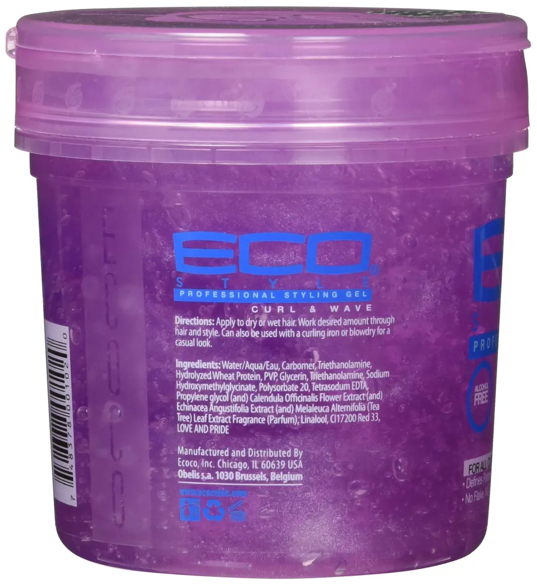 Eco Style Curl & Wave Hair Gel - Alcohol-Free, Anti-Itch Formula - Perfect Hold for Wavy Hair - 475ml (16 Oz) - view 4