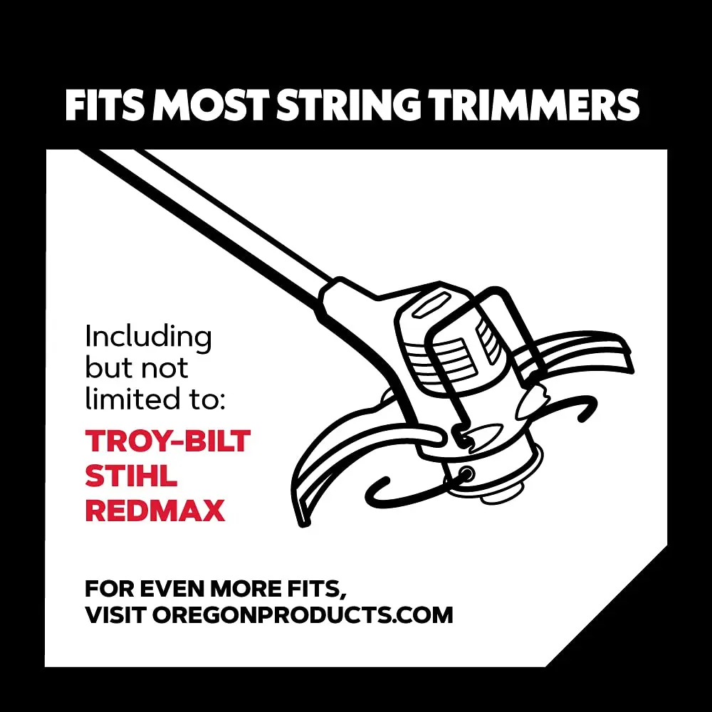 Oregon Universal Trimmer Head Replacement 11.4 cm (4.5") | Fits Most Gas & Electric Straight-Shaft Trimmers - view 5