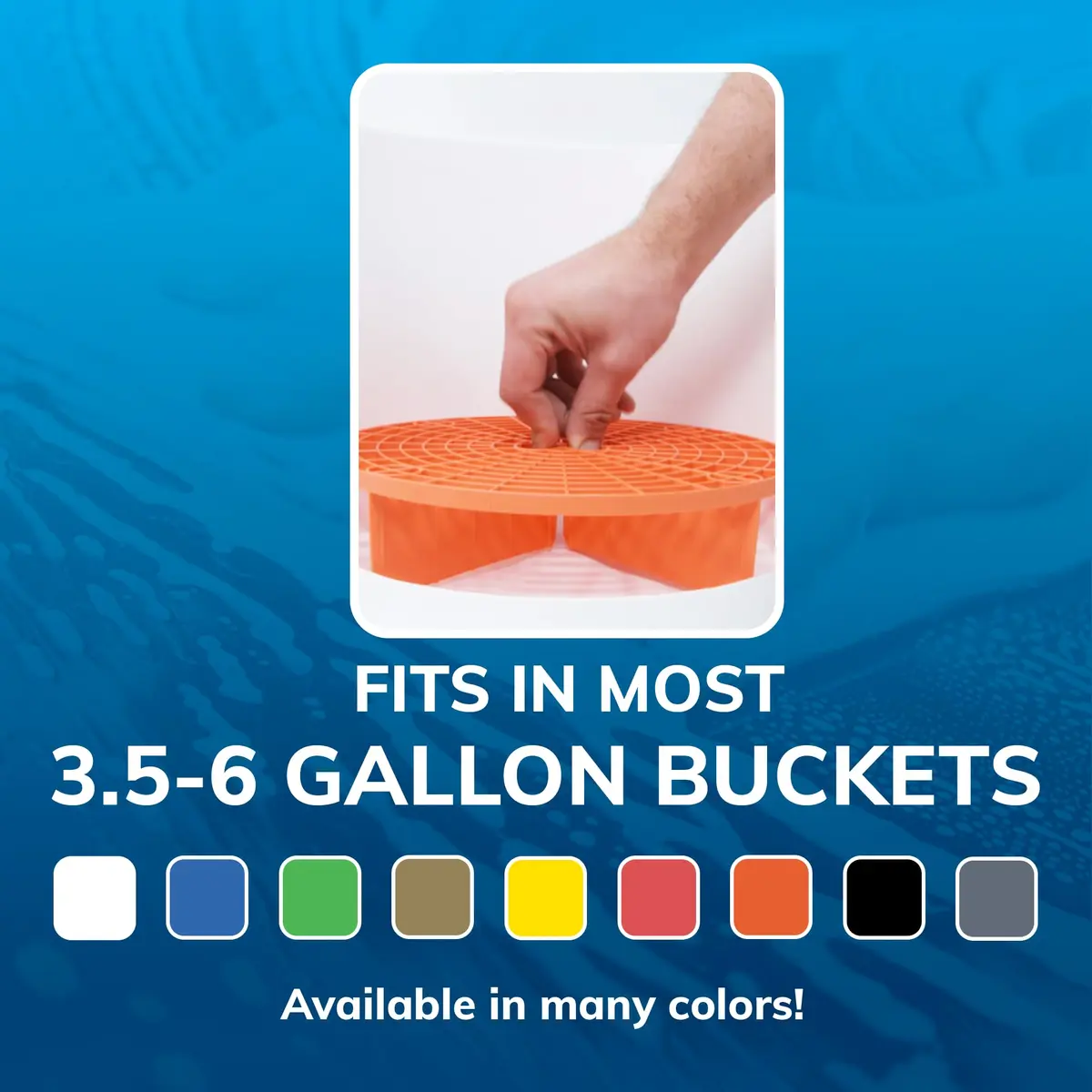 Grit Guard Original Black Bucket Insert for Car Wash Buckets | 26.5 cm (10.4 in) Diameter - view 5