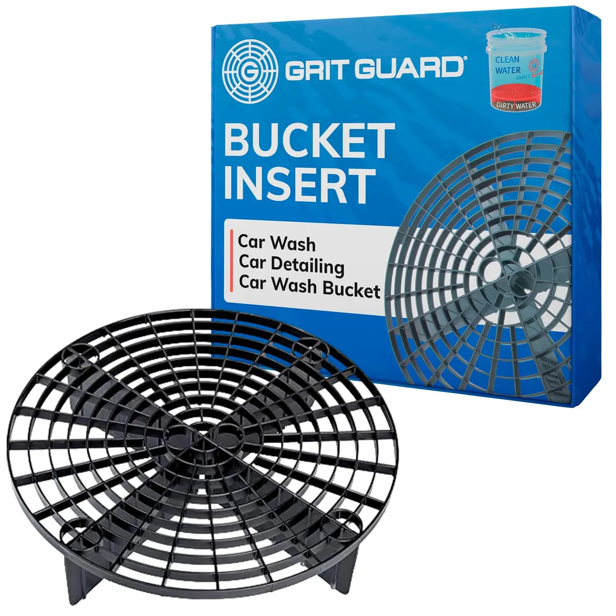 Grit Guard Original Black Bucket Insert for Car Wash Buckets | 26.5 cm (10.4 in) Diameter - main product image
