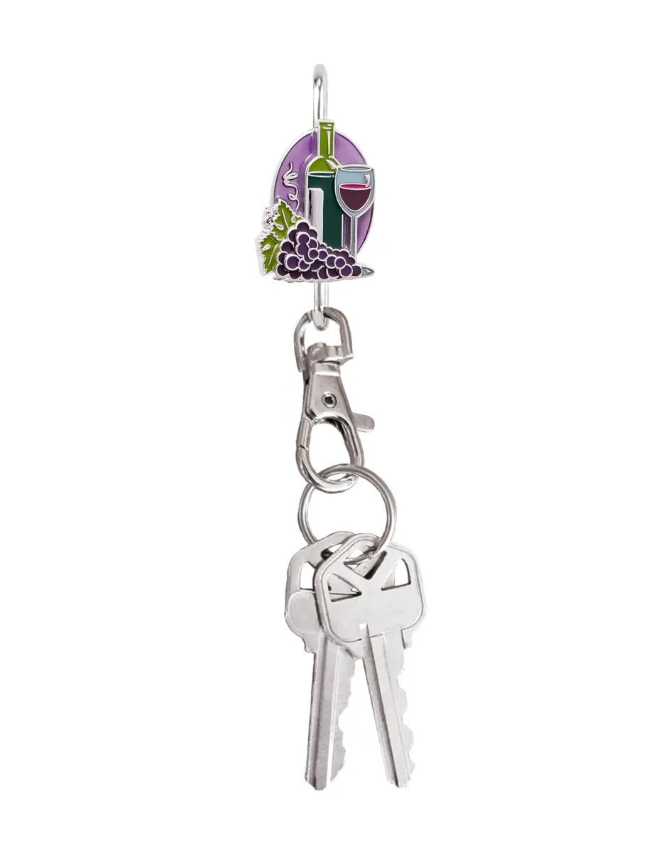 Finders Key Purse Women's Key Ring, Cute Purple Key Hook for Car Keys | Stylish & Practical - main product image
