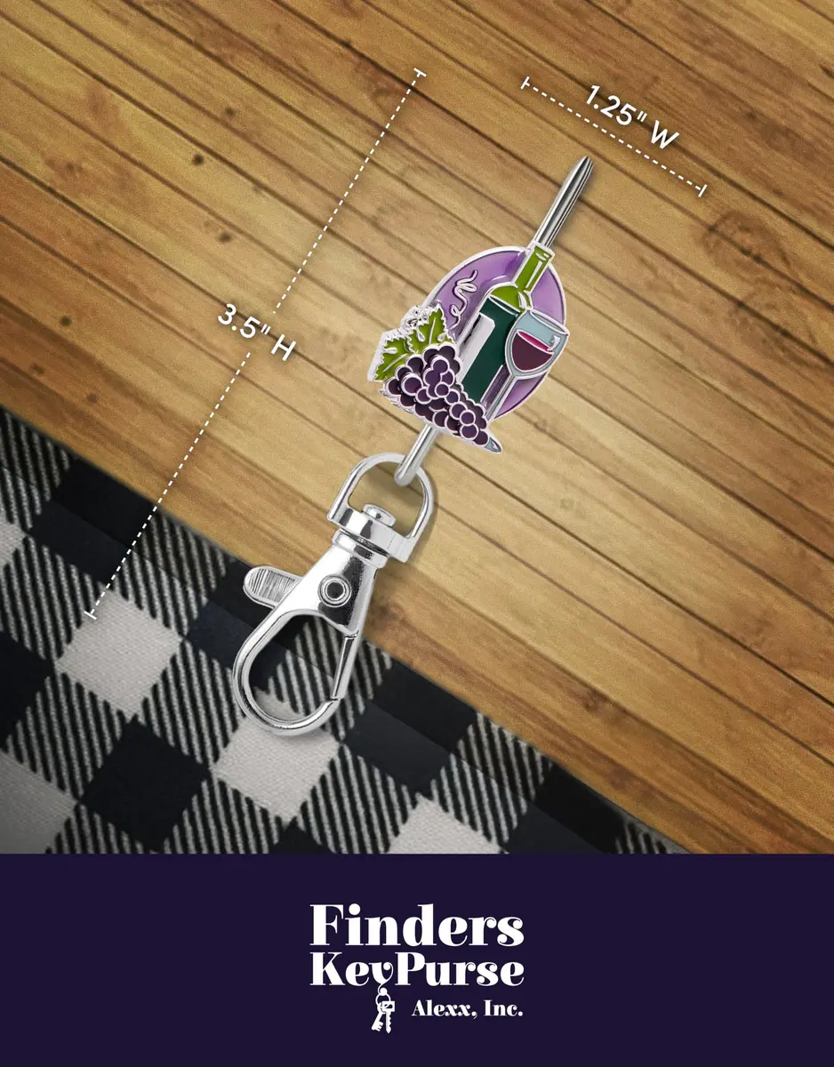 Finders Key Purse Women's Key Ring, Cute Purple Key Hook for Car Keys | Stylish & Practical - view 5