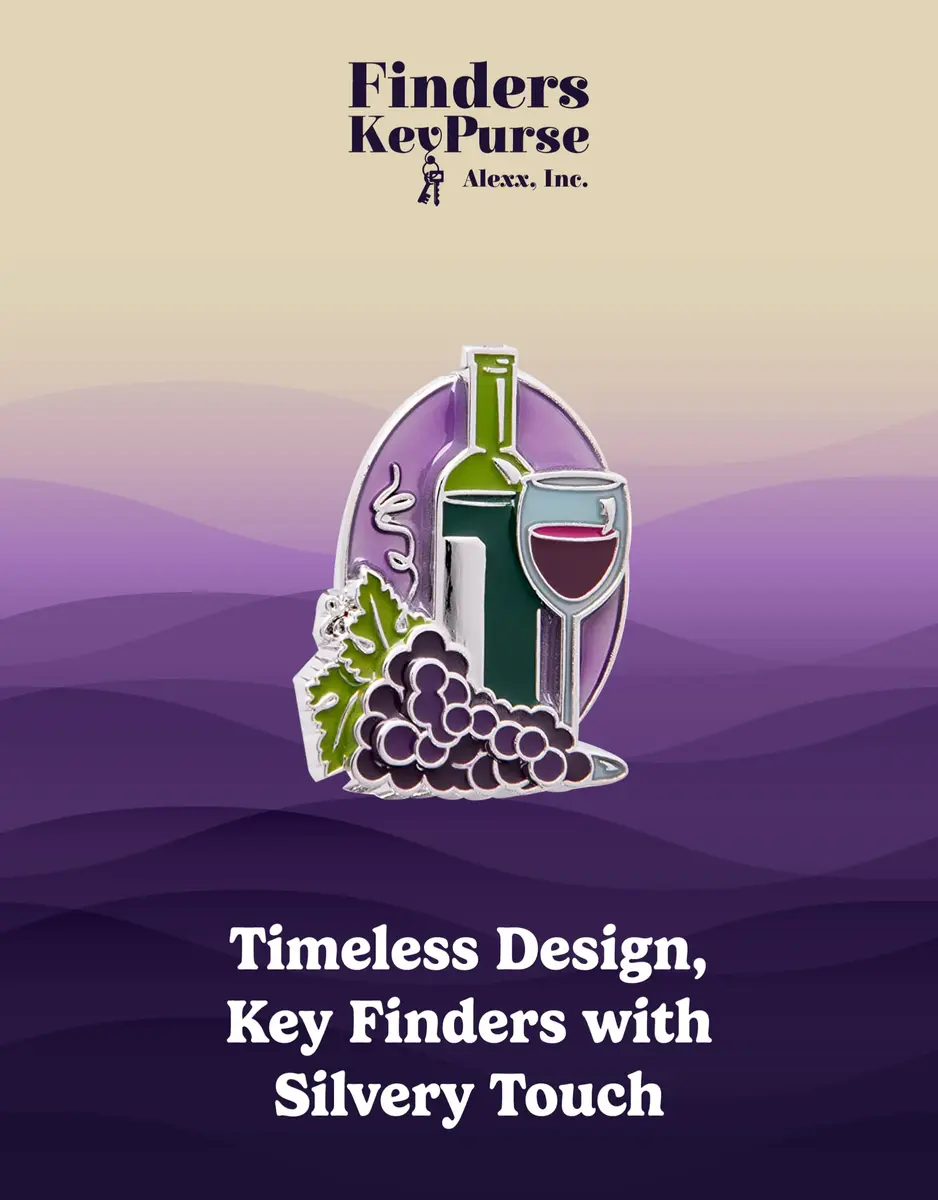 Finders Key Purse Women's Key Ring, Cute Purple Key Hook for Car Keys | Stylish & Practical - view 4