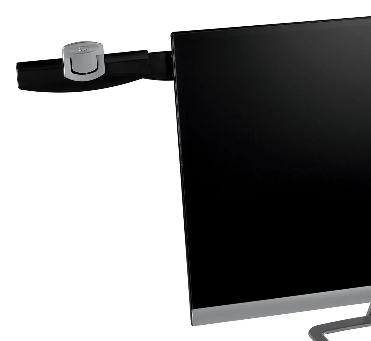 3M Monitor Document Clip with Command Adhesive, Black, 2.6cm (0.75 in) | Holds 30 Sheets - main product image