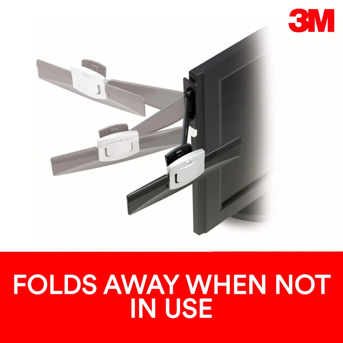 3M Monitor Document Clip with Command Adhesive, Black, 2.6cm (0.75 in) | Holds 30 Sheets - view 4