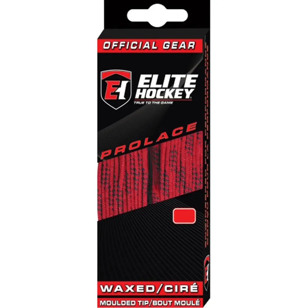 Elite Hockey Prolace Waxed Hockey Skate Laces (84") | Tight Fit & Easy Use with Molded Tips - main product image
