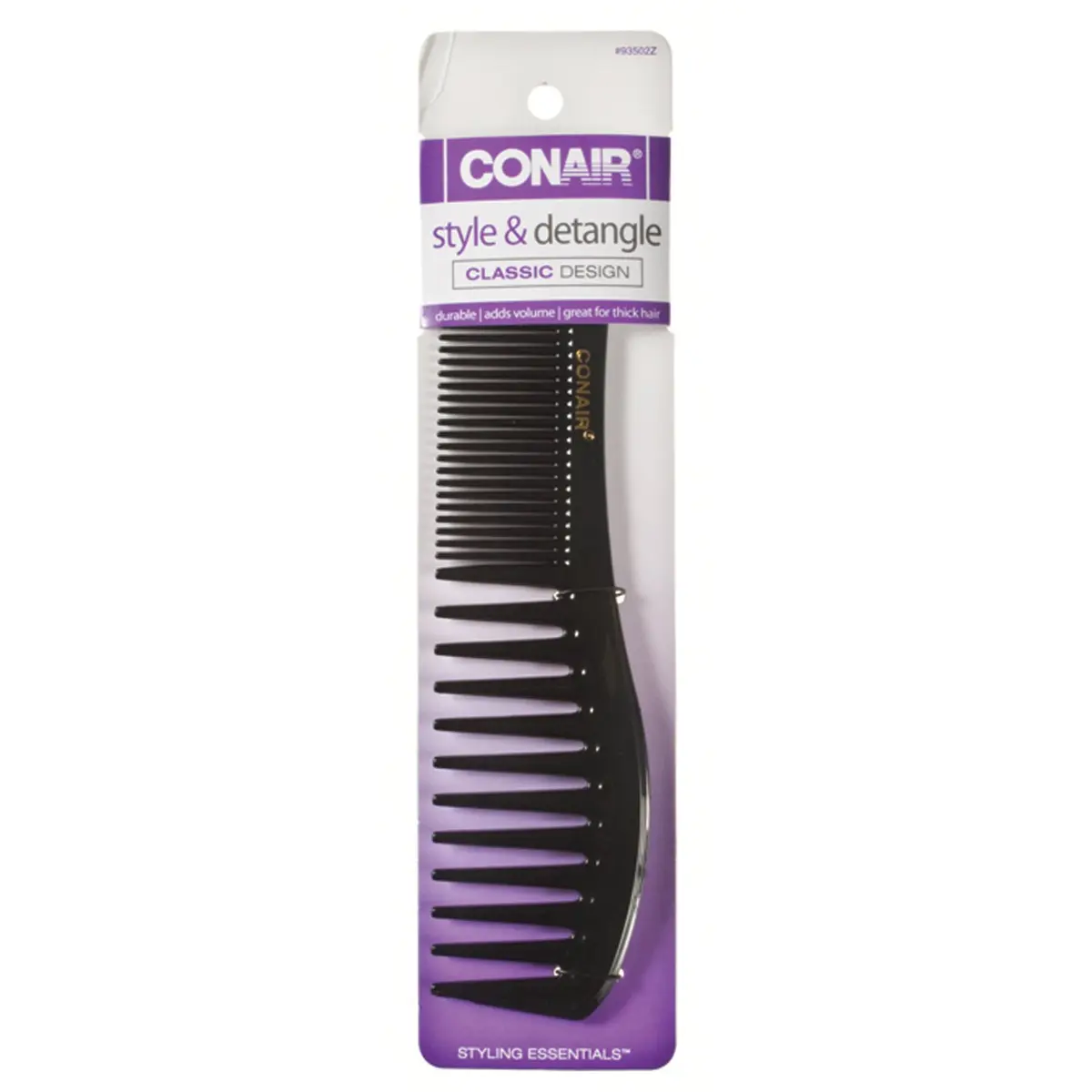 Conair Styling Essentials Wide-Tooth Lift Comb, 2.4 cm (0.94 in) Width | Lifts Hair for Volume & Styling - main product image