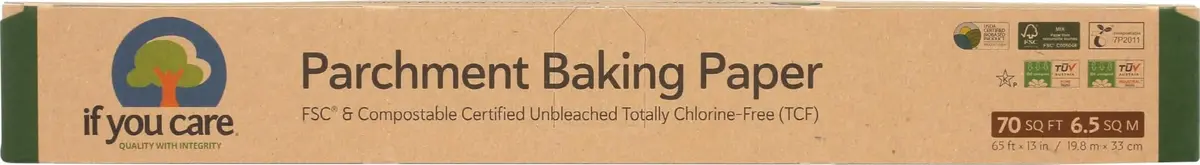 If You Care Parchment Paper Roll 70 Sq Ft | Unbleached, Chlorine-Free, Silicone-Coated - main product image