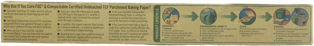 If You Care Parchment Paper Roll 70 Sq Ft | Unbleached, Chlorine-Free, Silicone-Coated - view 3