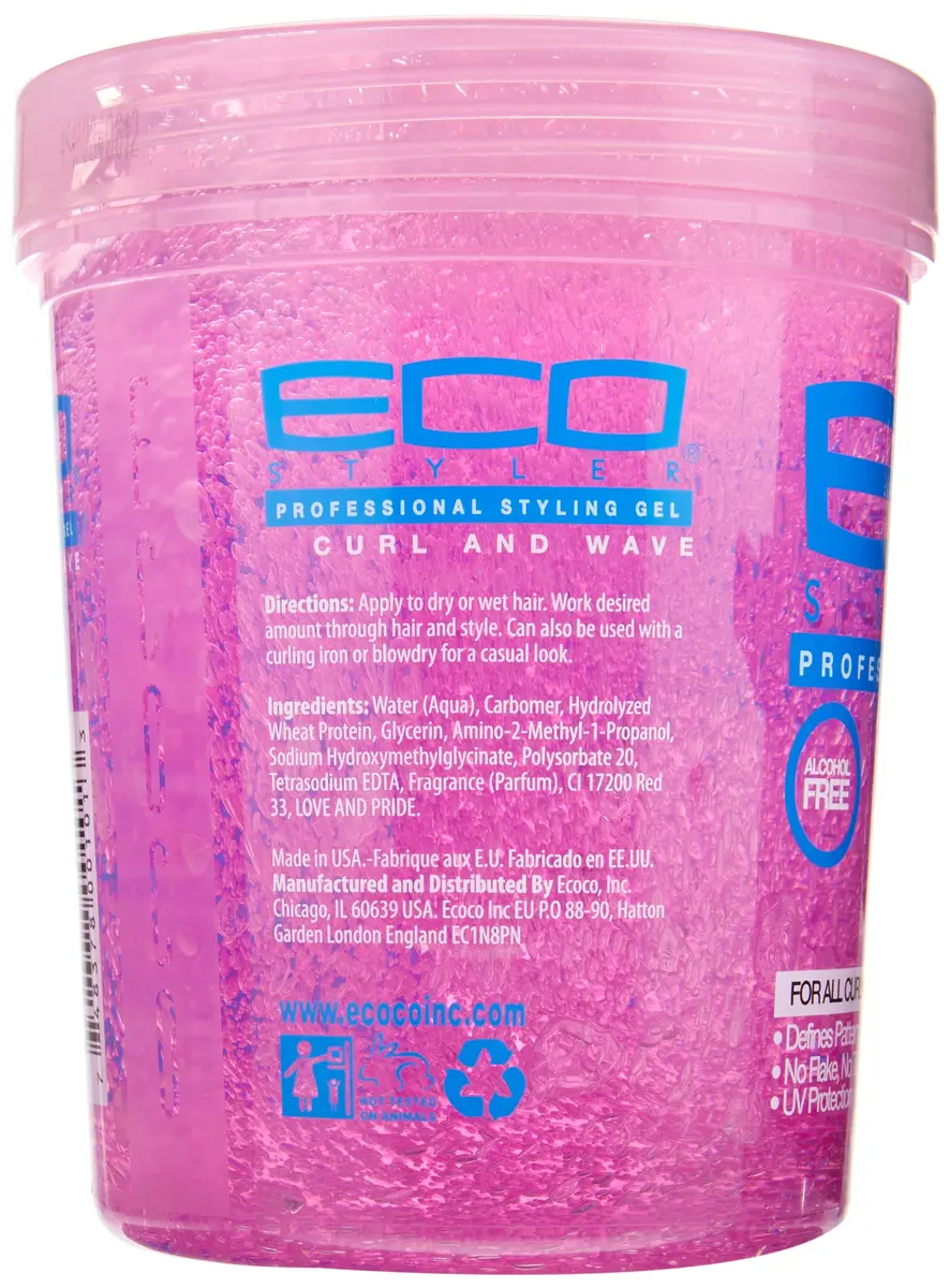 Eco Style Curl and Wave Hair Gel 950ml (32 Oz) | Alcohol-Free Formula for Wavy Hair - view 3